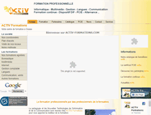 Tablet Screenshot of activ-formations.com